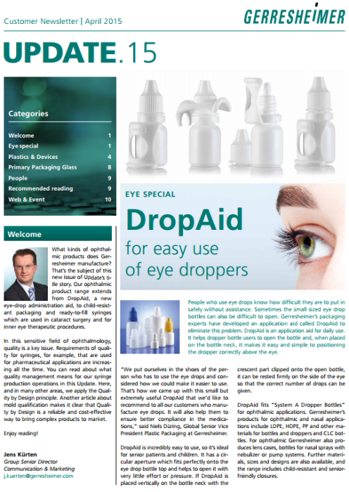 Pharma and Healthcare - Update 15